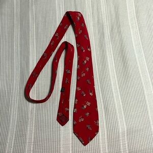 Valentino Red Patterned Men's Tie